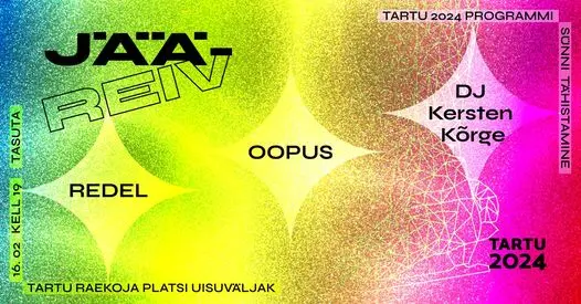 Tartu 2024 Jääreiv plakat